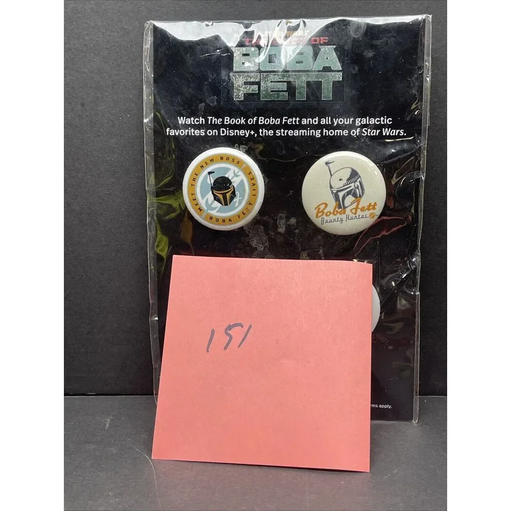 Set of 4 Star Wars Pins The‎ Book of Boba Fett Disney+ Brand New FREE SHIPPING